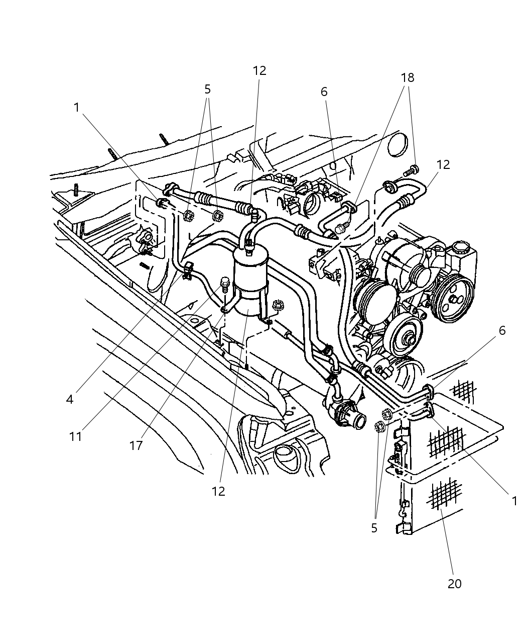 Mopar 55115911AD ACUMULATR-Suction Line