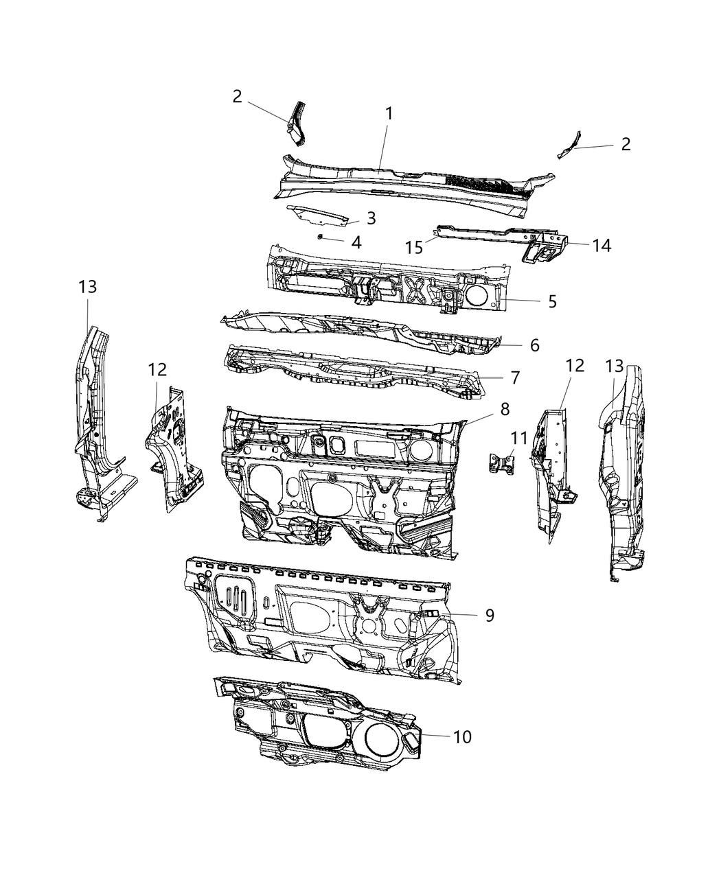 Mopar 68463326AA Dash Panel