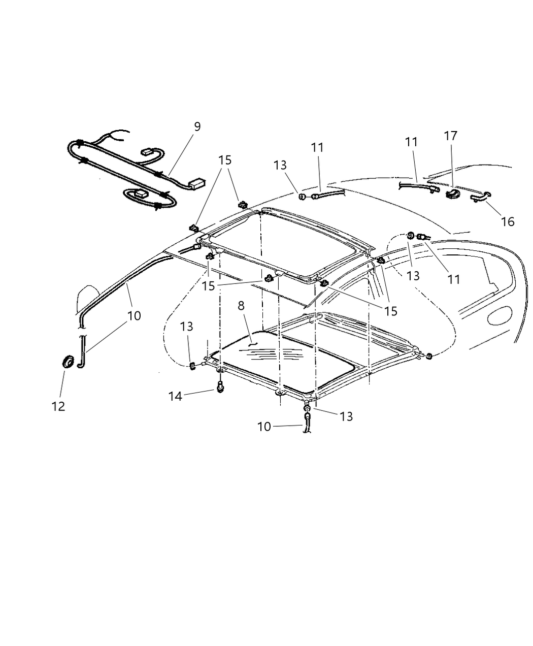 Mopar 5011656AD SUNROOF-SUNROOF