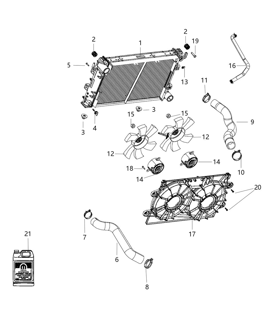 Mopar 5030648AD Hose-Oil Cooler Return