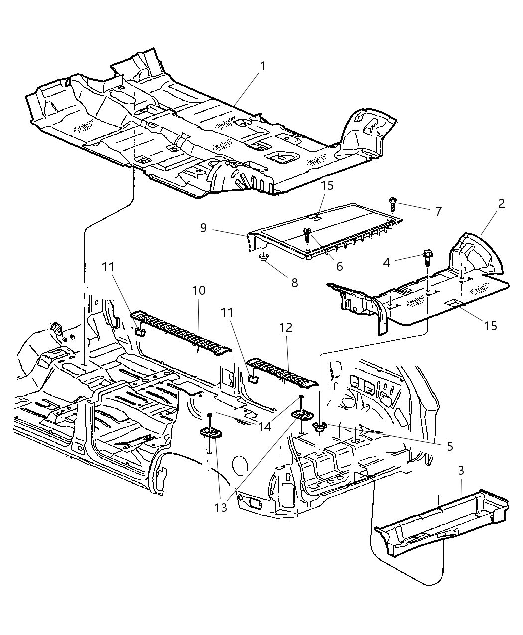 Mopar 5GR52WL8AD Carpet-Rear Floor