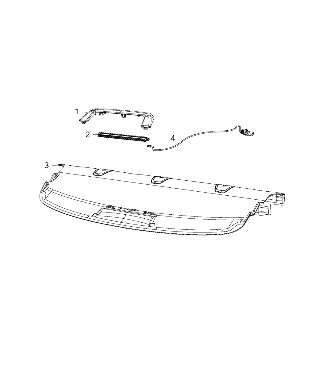 Mopar 1UX46DX9AP Panel-Rear Shelf