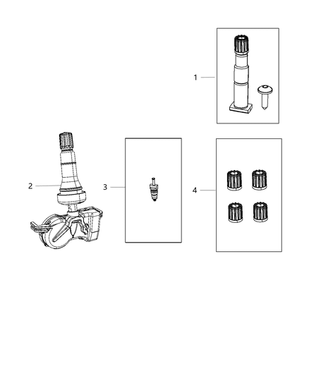 2018 Chrysler Pacifica Tire Monitoring System Diagram