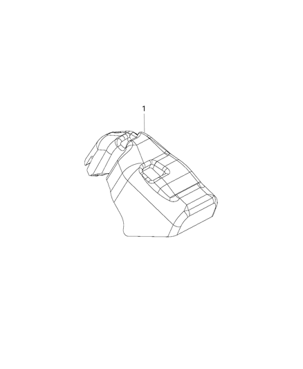 2020 Ram 3500 Engine Cover & Related Parts Diagram 1