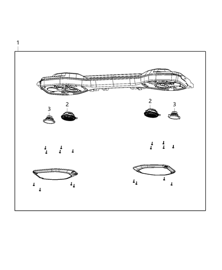 2021 Jeep Wrangler Speakers, Amplifier And Sub Woofer Diagram 7