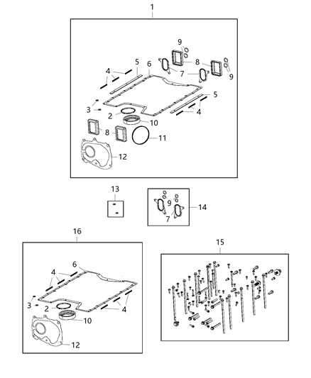 2021 Dodge Durango Supercharger Service Kits Diagram