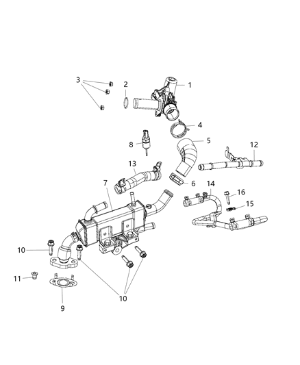 2019 Dodge Durango EGR Valve Diagram