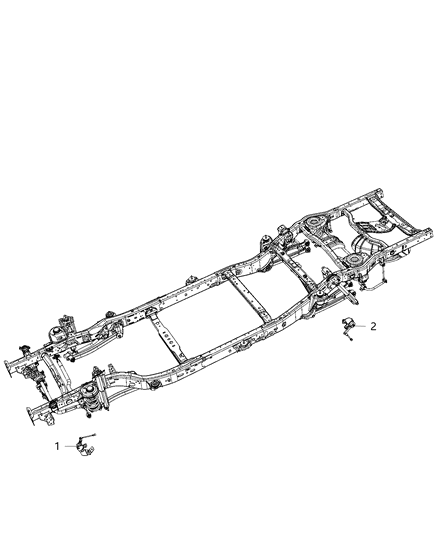 2021 Jeep Gladiator Sensors, Lamps & Windshield Washer Diagram 1