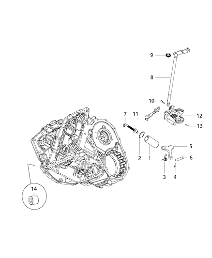 2018 Dodge Journey Parking Sprag & Related Parts Diagram 2