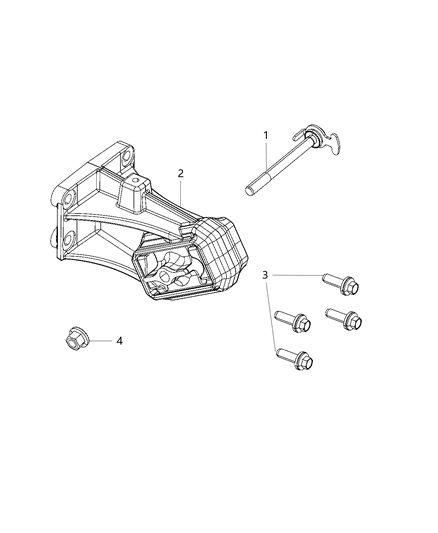 2020 Ram 5500 Engine Mounting Left Side Diagram 2