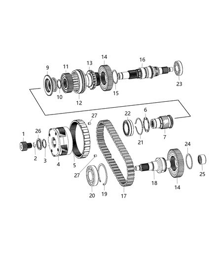 2018 Jeep Wrangler Gear Train Diagram 6