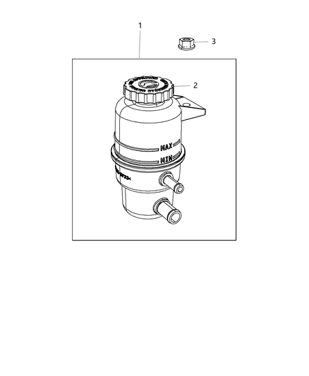 2020 Dodge Grand Caravan Power Steering Reservoir Diagram