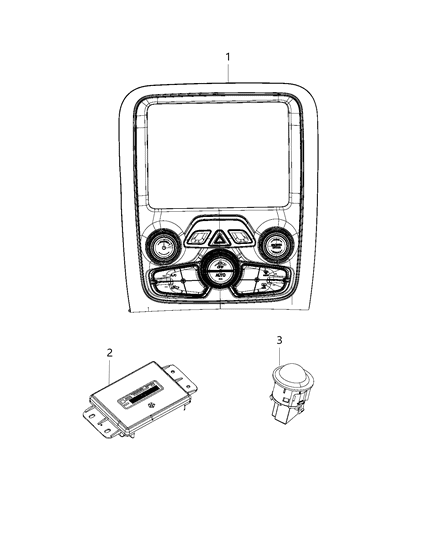 2016 Dodge Viper A/C & Heater Controls Diagram