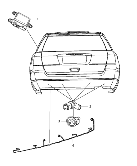 2018 Dodge Journey Park Assist Diagram