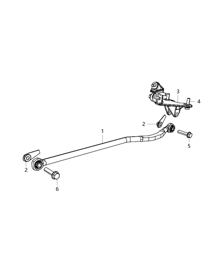 2020 Ram 5500 Front Stabilizer Bar, Track Diagram