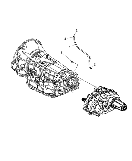 2018 Ram 1500 Transfer Case Mounting & Venting Diagram 3