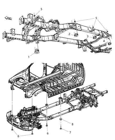 2018 Ram 1500 Body Hold Down Diagram 1