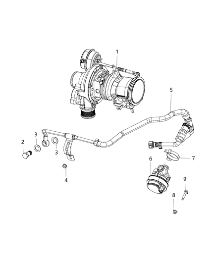 2018 Jeep Renegade Turbo Cooling And Auxiliary Pump Diagram