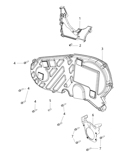 2019 Jeep Compass Cover-Timing Belt Diagram for 68418762AA