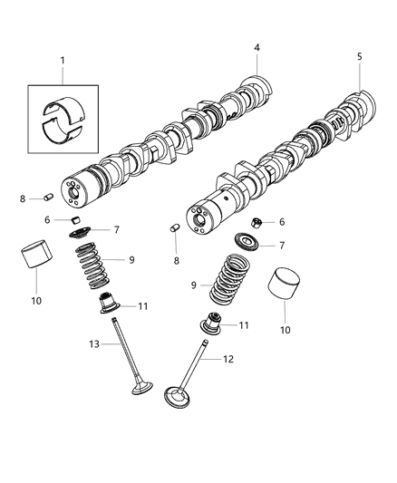 2017 Dodge Journey Camshafts & Valvetrain Diagram 2