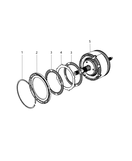 2017 Dodge Journey Input Clutch Assembly Diagram 4