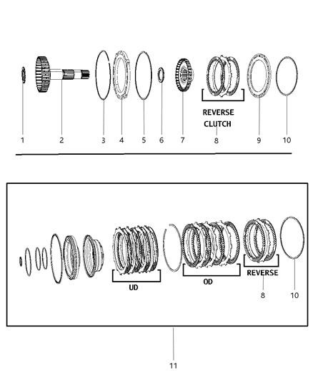 2018 Ram 1500 Input Clutch Assembly Diagram 3