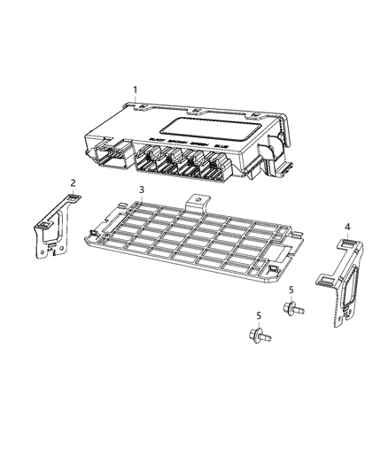 2020 Ram 3500 Modules, Body Diagram 12