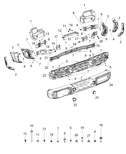 2021 Jeep Wrangler Panel-Close Out Diagram for 68369969AC