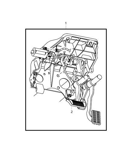 2020 Ram 5500 Pedal, Brake Diagram 1