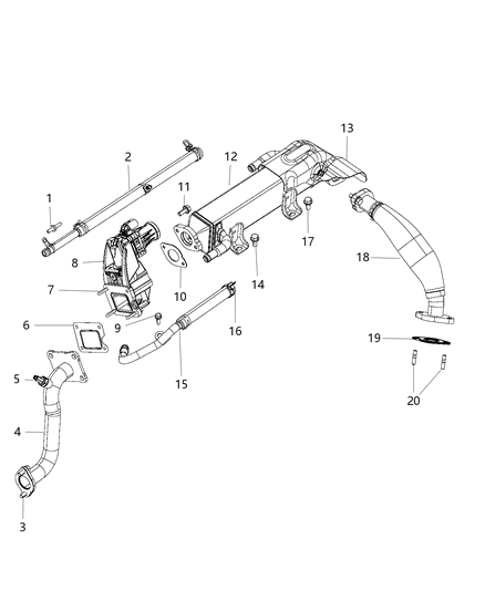 2020 Ram 5500 EGR Cooling System Diagram 1