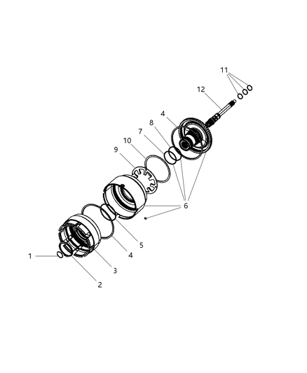 2017 Dodge Journey Input Clutch Assembly Diagram 2