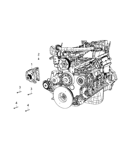 2020 Ram 5500 Generator/Alternator & Related Parts Diagram 3