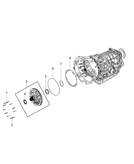 2020 Ram 4500 Oil Pump & Related Parts Diagram 4