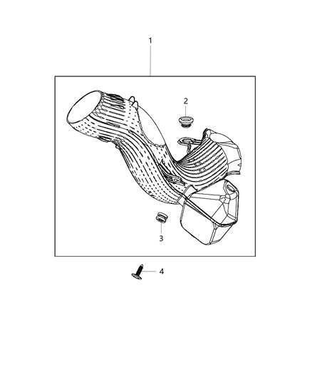 2020 Dodge Grand Caravan Air Inlet & Components Diagram