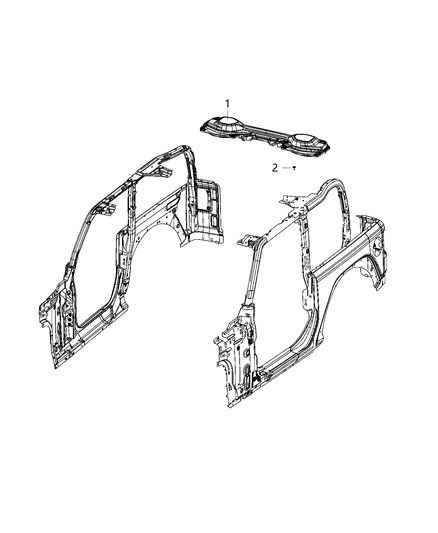 2021 Jeep Wrangler Speakers, Amplifier And Sub Woofer Diagram 8