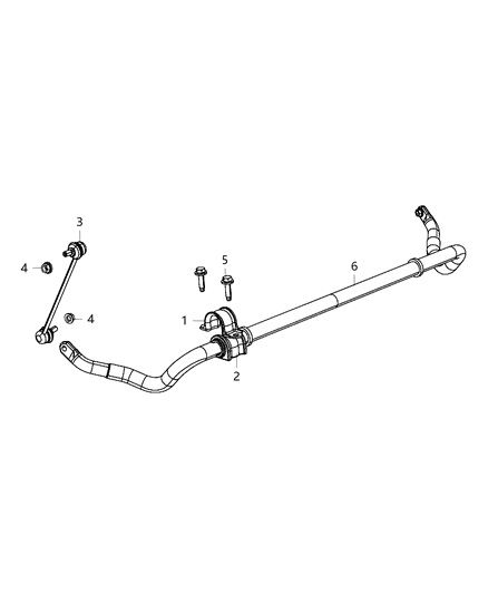 2018 Dodge Journey Front Stabilizer Bar Diagram