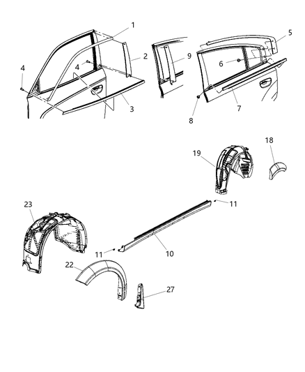 2020 Dodge Charger Cover Diagram for 68216130AB