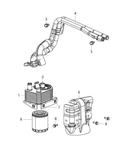 2015 Ram ProMaster City Engine Oil Cooler Diagram