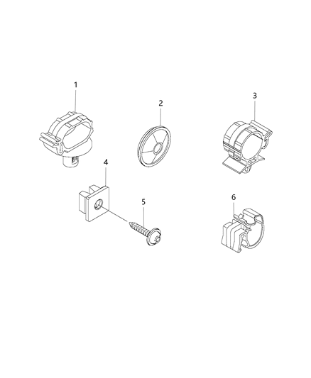 2020 Ram ProMaster 2500 Wiring - Screws, Bolts, Nuts, Washers, & Miscellaneous Fasteners Diagram