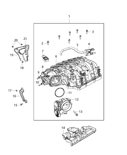 2021 Dodge Durango Intake Manifold Plenum Diagram