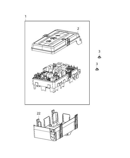 2021 Jeep Wrangler Center, Power Distribution Diagram 4