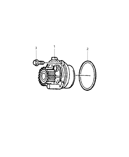 2017 Dodge Journey Water Pump & Related Parts Diagram 1