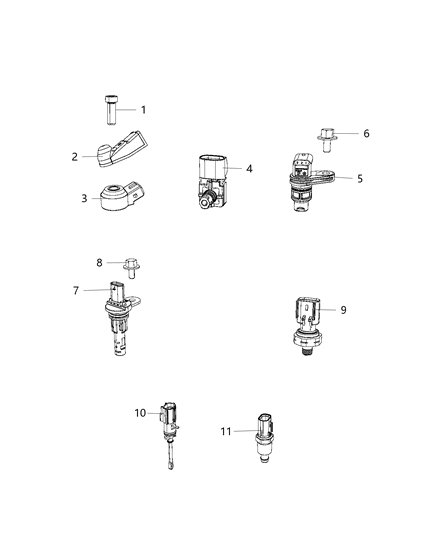 2020 Jeep Grand Cherokee Sensors, Engine Diagram 4