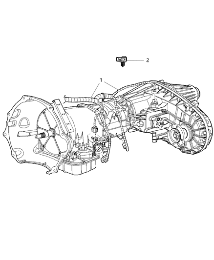 2012 Ram 3500 Wiring-Transmission Diagram for 68091226AF