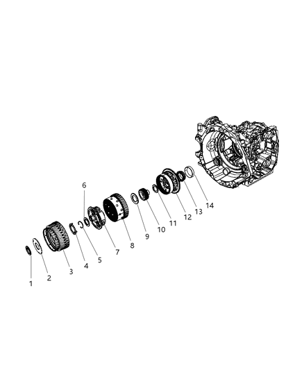 2020 Dodge Grand Caravan Gear Train Diagram 1