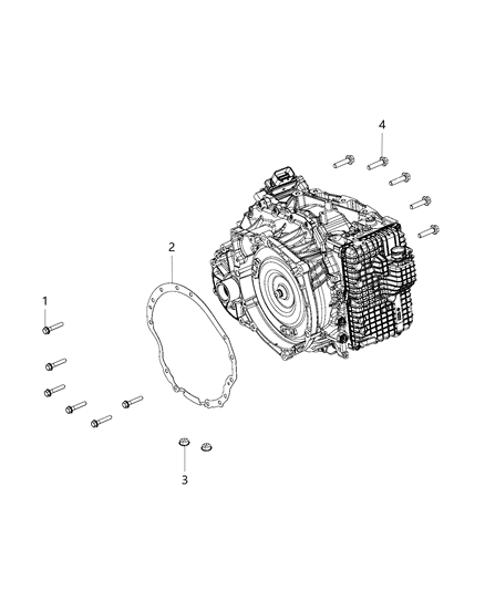 2019 Chrysler Pacifica Mounting Bolts Diagram 1