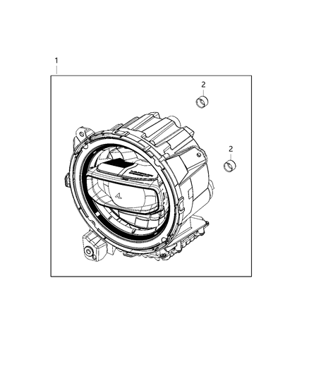 2021 Jeep Wrangler Parts, Headlamp Service Diagram 1