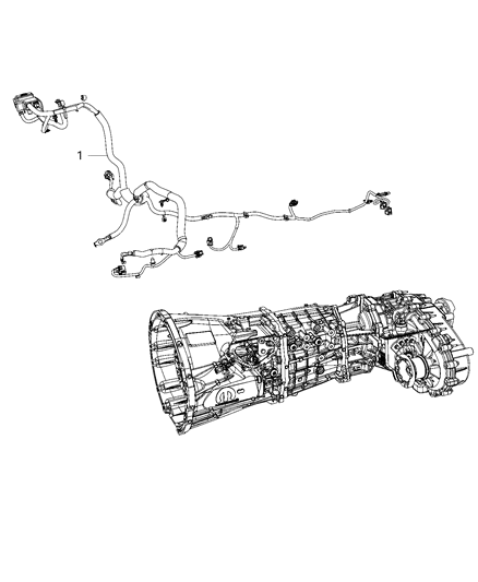 2021 Jeep Gladiator TRANSMISSION Diagram for 68480433AA