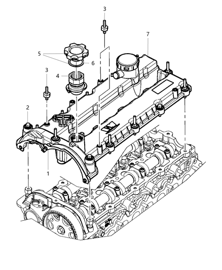 2018 Jeep Wrangler Cylinder Head & Cover Diagram 2