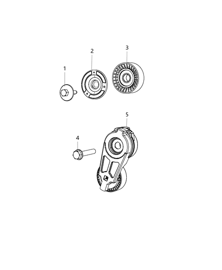 2019 Ram 3500 Pulley & Related Parts Diagram